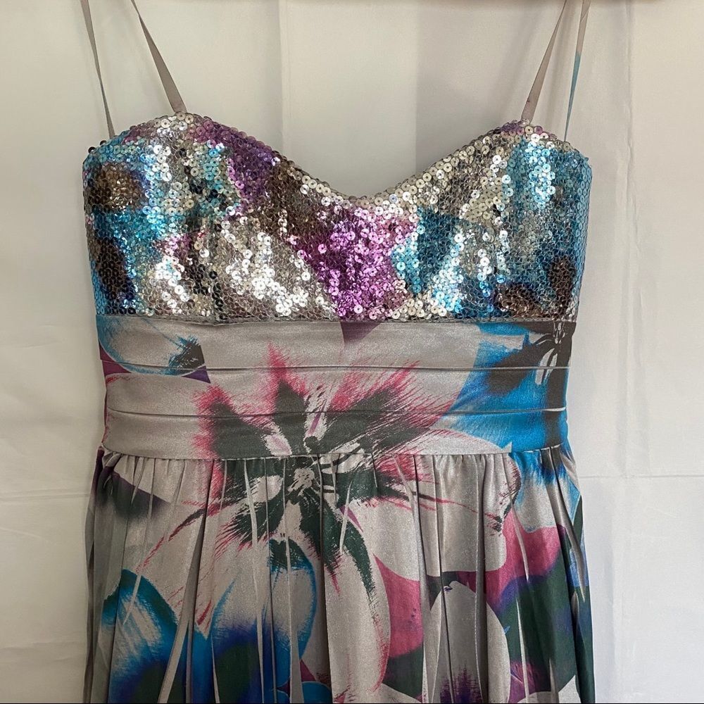 LA BELLE Womens Multicolored Silky Sequin Formal - Picture 2 of 11